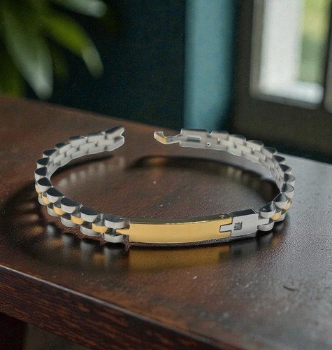 Bracciale uomo acciaio inox - bracciale,